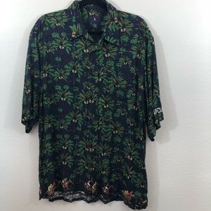 US Polo Coconut Palm Tree Polo Shirt, Sz L